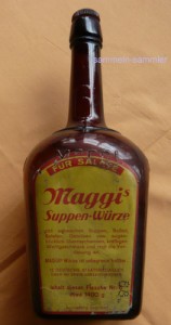 Große Maggiflasche 50er Jahre