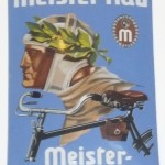 Emailleschilder sammeln, altes Emailleschild von Meister Rad