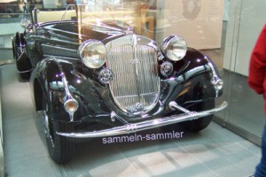 Oldtimer Horch 8 ganz in schwarz