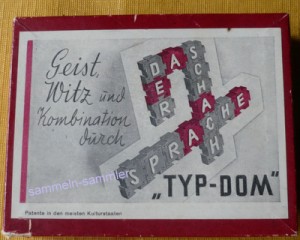 Alte Spiele: Scrabble Typ-Dom