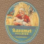 Gesellschaftsbrauerei Homberg Bieretikett Karamel-Vollbier