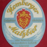 Gesellschaftsbrauerei Homberg Bieretikett Malzbier