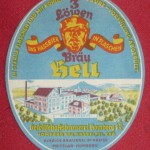 Gesellschaftsbrauerei Homberg mit dem Bieretikett Hell