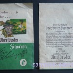 Verpackung für 5 Oberförster-Zigarren, 60er Jahre