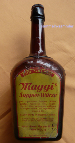 alte große Maggiflasche