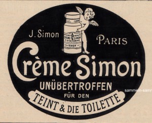 Creme Simon für den Teint 1920