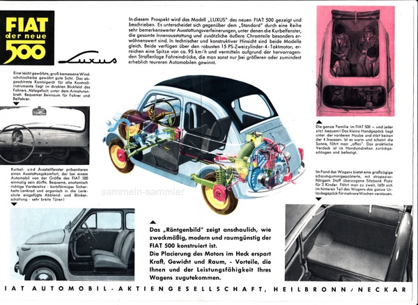 Fiat 500 von innen