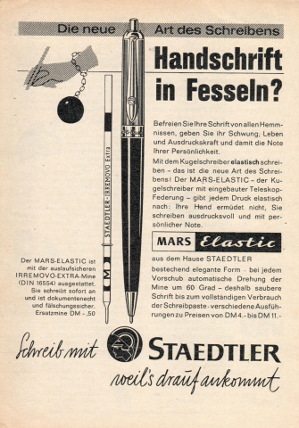 Staedler Mine für Mars Elastic von 1962