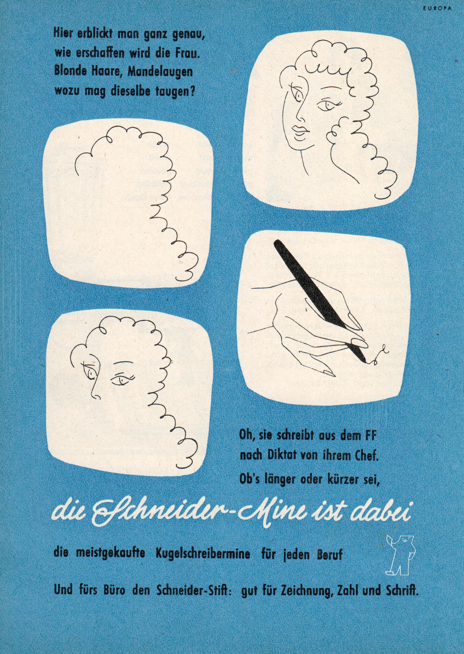 Schneider Kugelschreibermine von 1959